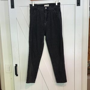 Current/Elliott Women's Black Straight Jeans